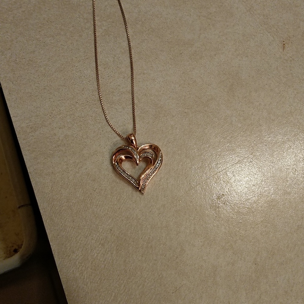 Rose Gold heart necklace